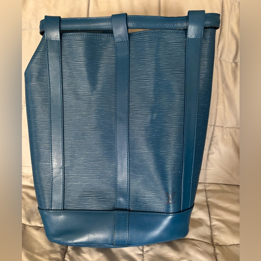 Blue Epi leather Randonnee backpack AR0915
